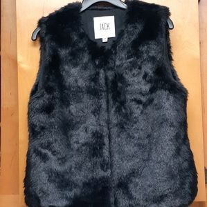 Beautiful black faux Fur Vest